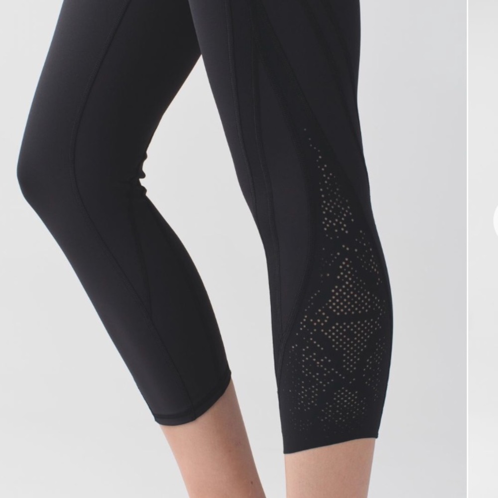 Lululemon Wunder Under Crop Laser Cut 4